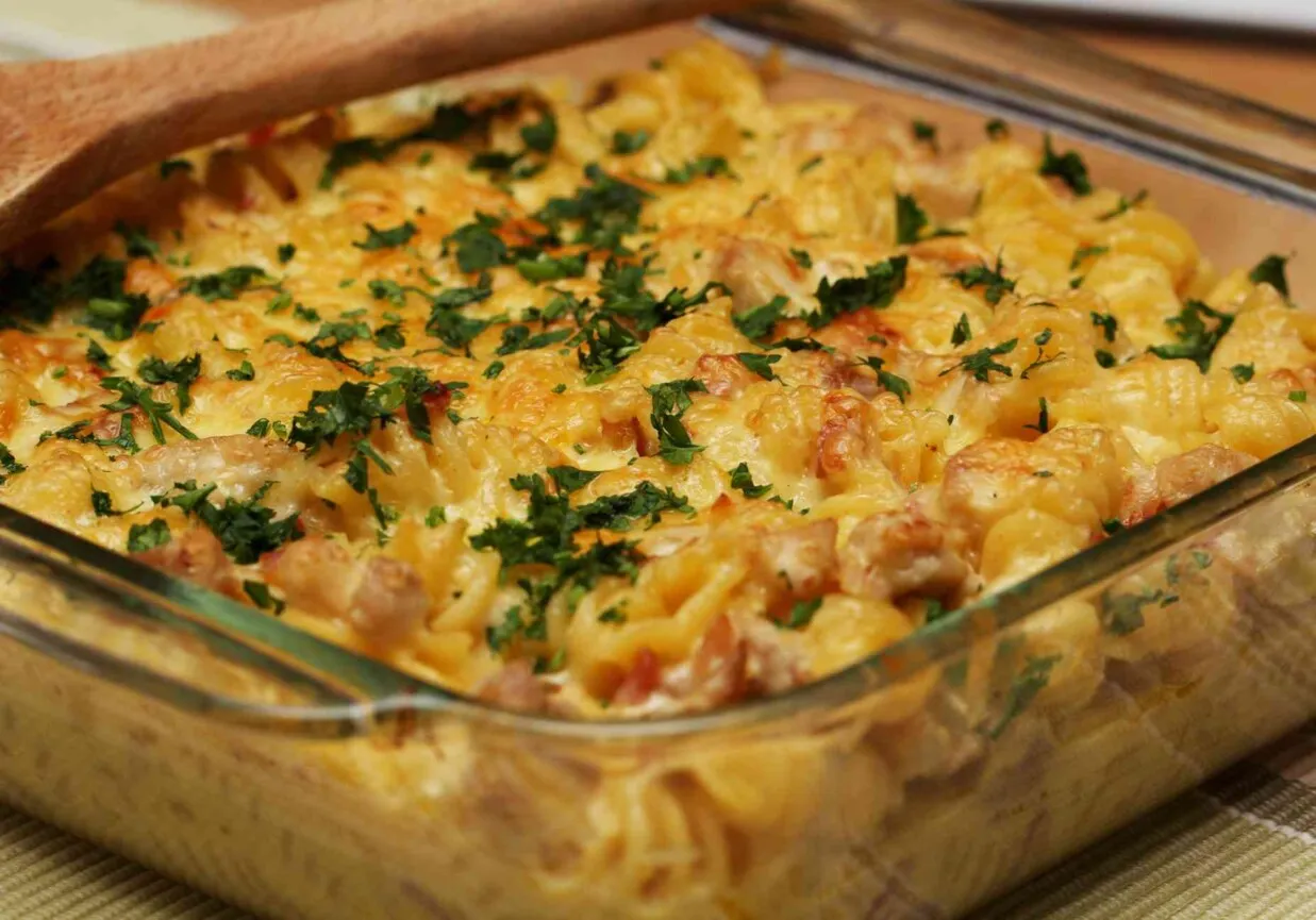 zapiekanka z kurczakiem i warzywami