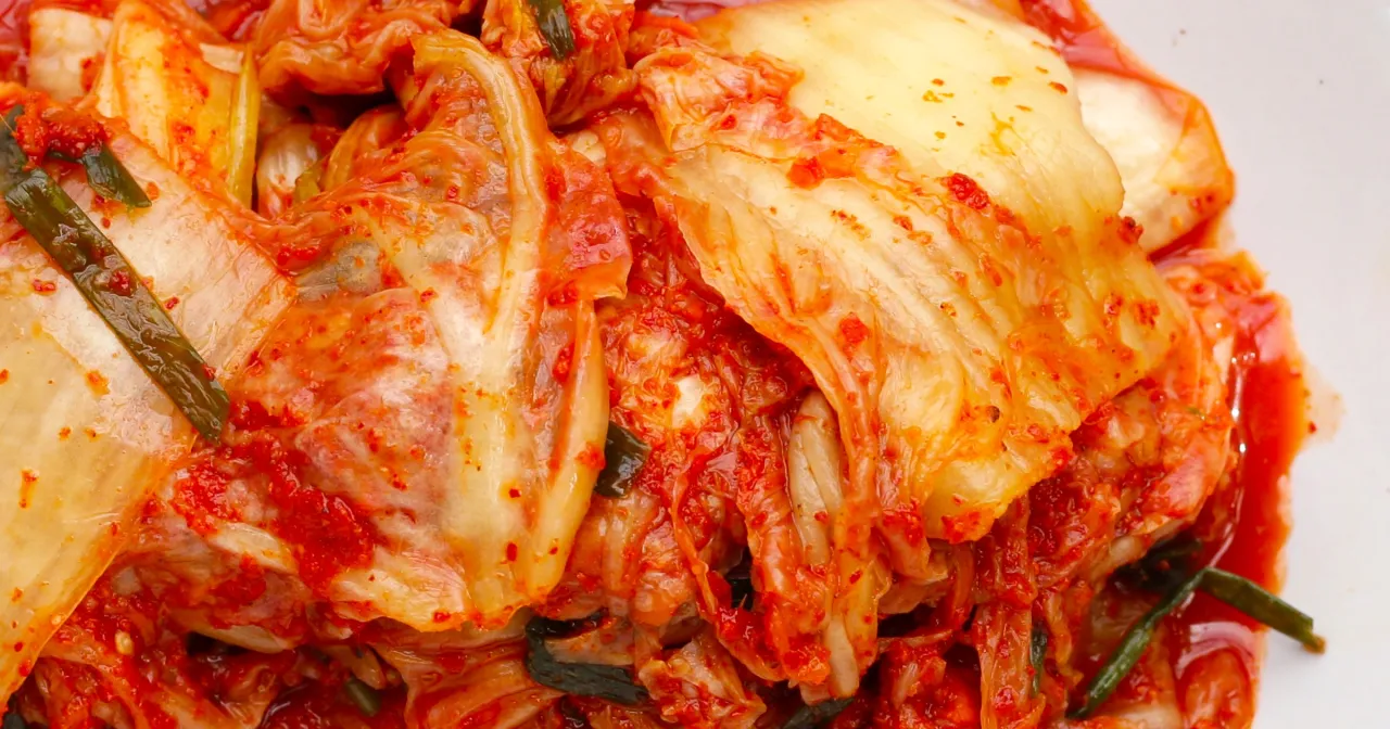 kimchi jako dodatek do dania