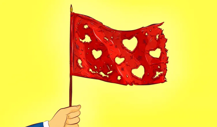 czerwone flagi w związku, sygnały ostrzegawcze