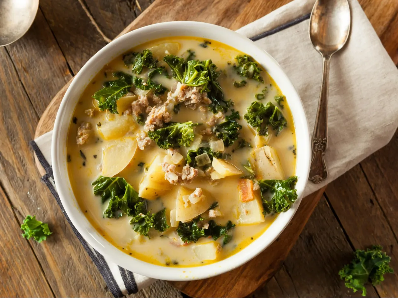 Zupa ziemniaczana z dodatkami