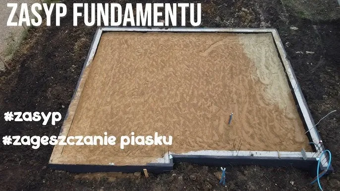 zagęszczanie piasku zagęszczarką płytową