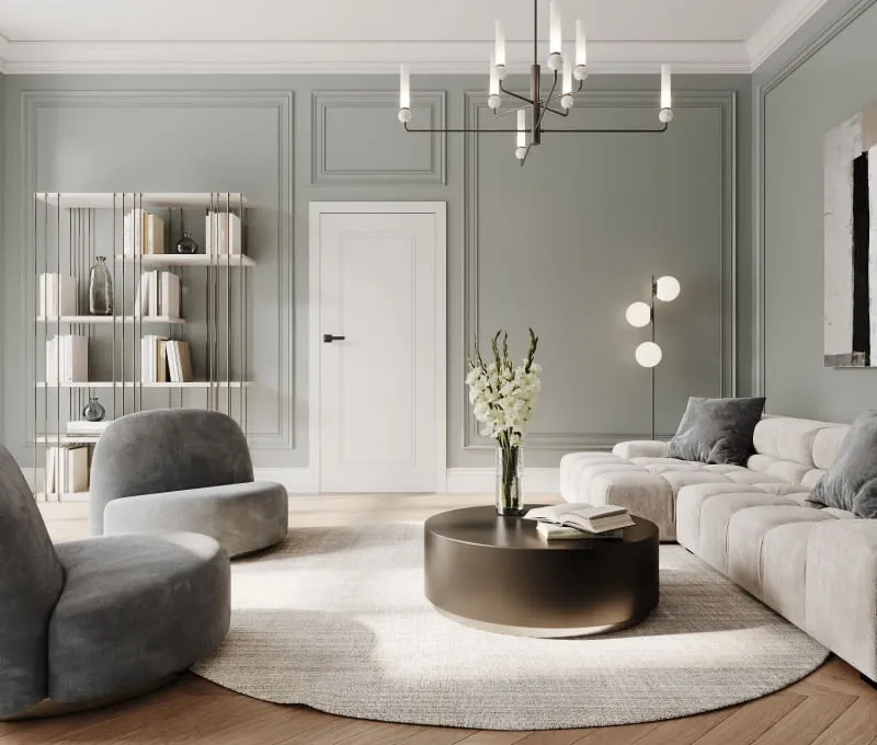 żyrandol w salonie proporcje rozmiar