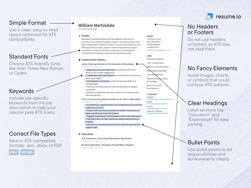 rekruter skanuje cv, system ats filtruje cv