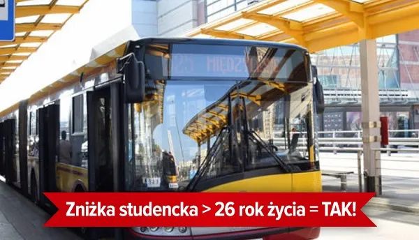 Uczeń korzystający ze zniżki w transporcie publicznym