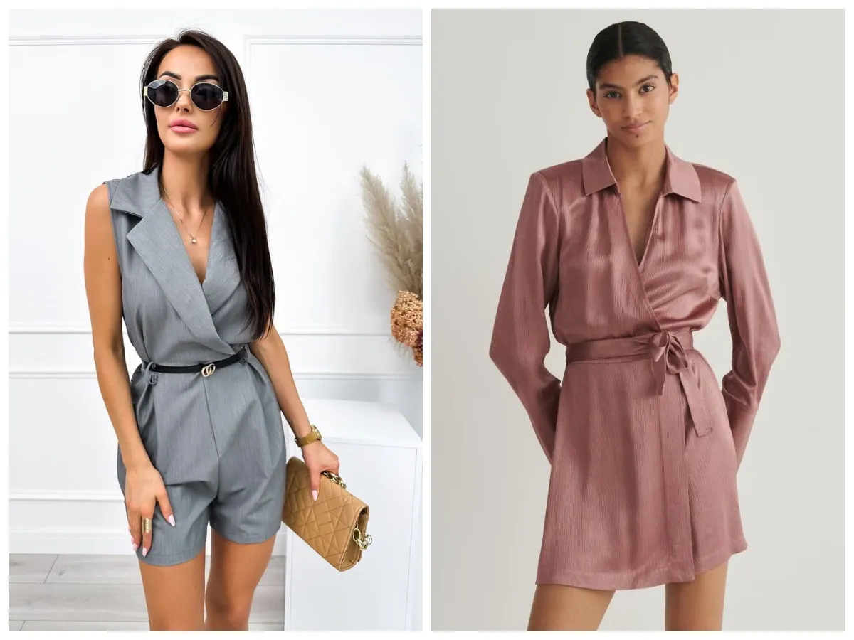 kombinezon udający sukienkę fasony