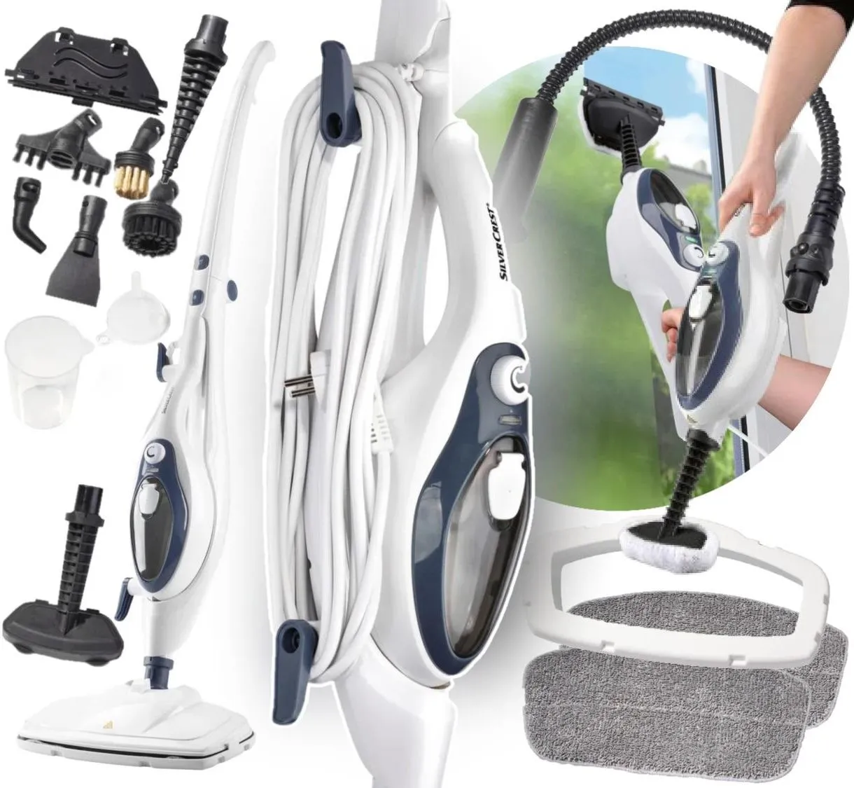 mop parowy Silvercrest SDM 1500 akcesoria