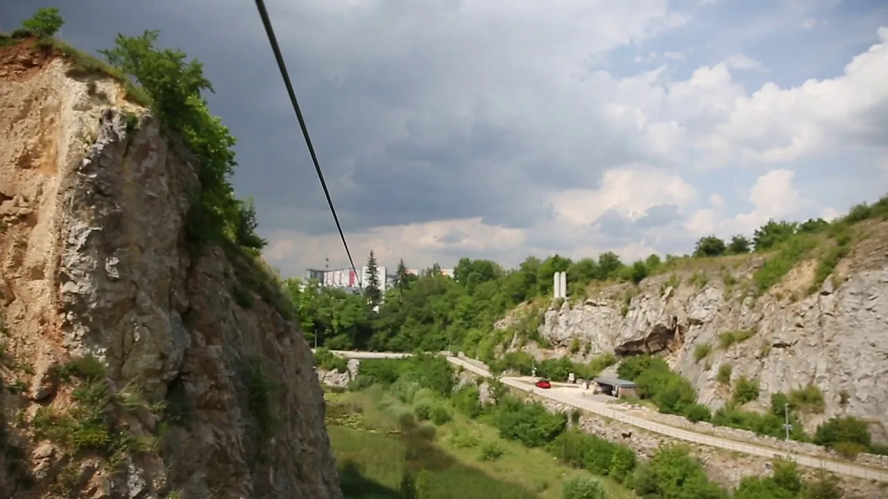 Tyrolki na Kadzielni Kielce widoki z lotu ptaka