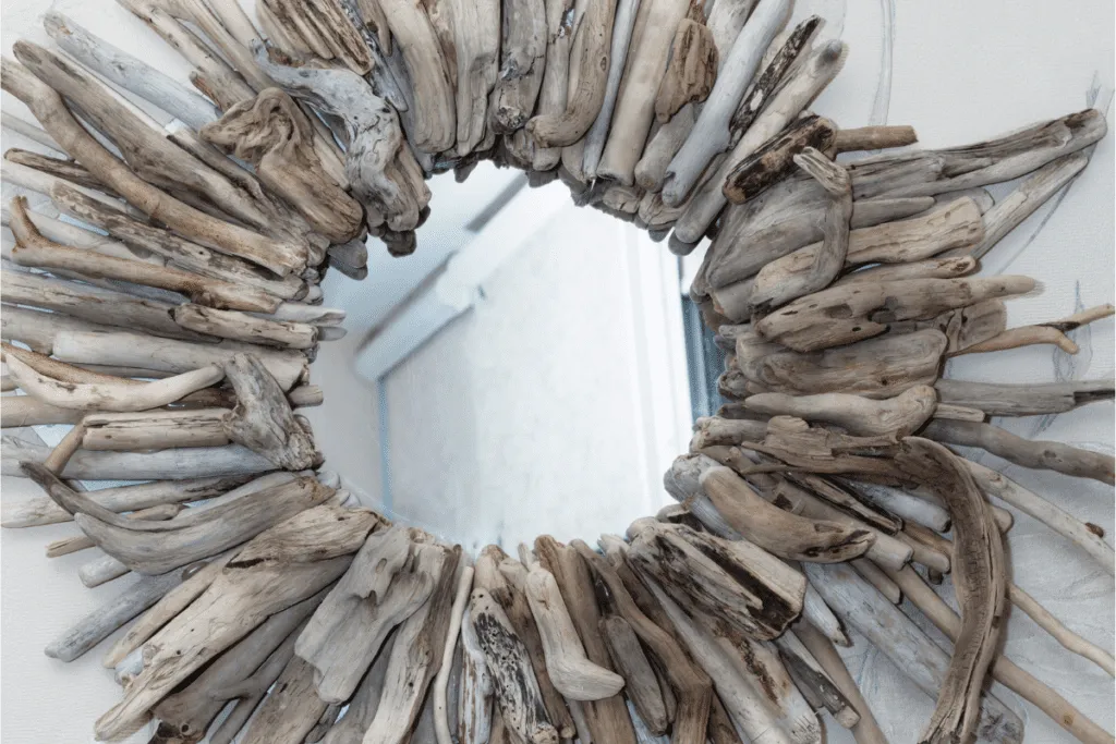 r&oacute;żne materiały do oprawy lustra DIY