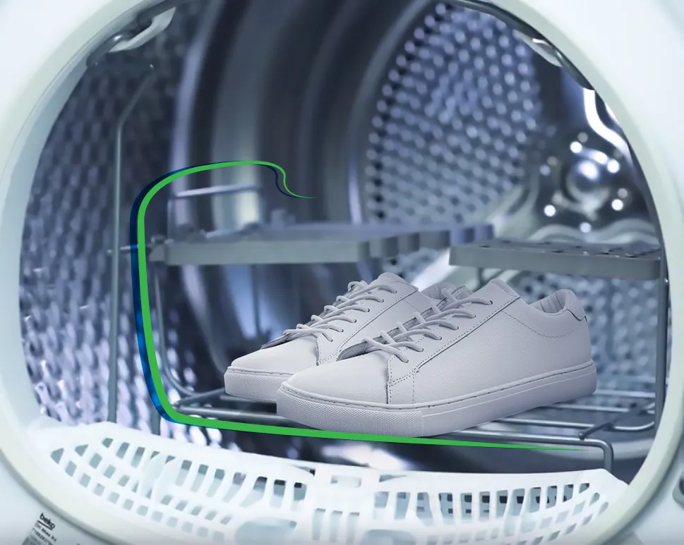 suszarka bębnowa z półką na buty