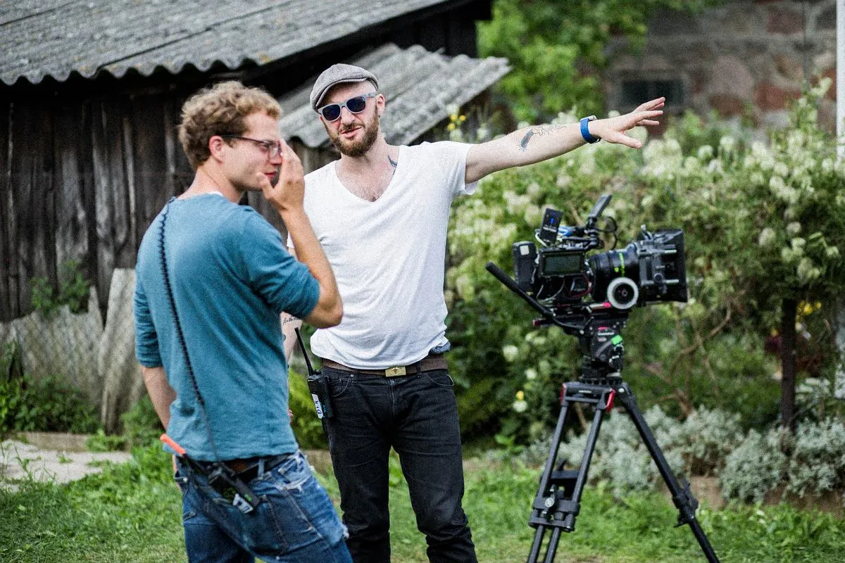 reżyser filmowy na planie