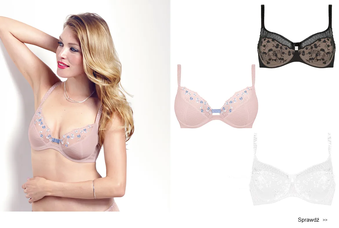 biustonosze w kolorze cielistym i bezszwowe