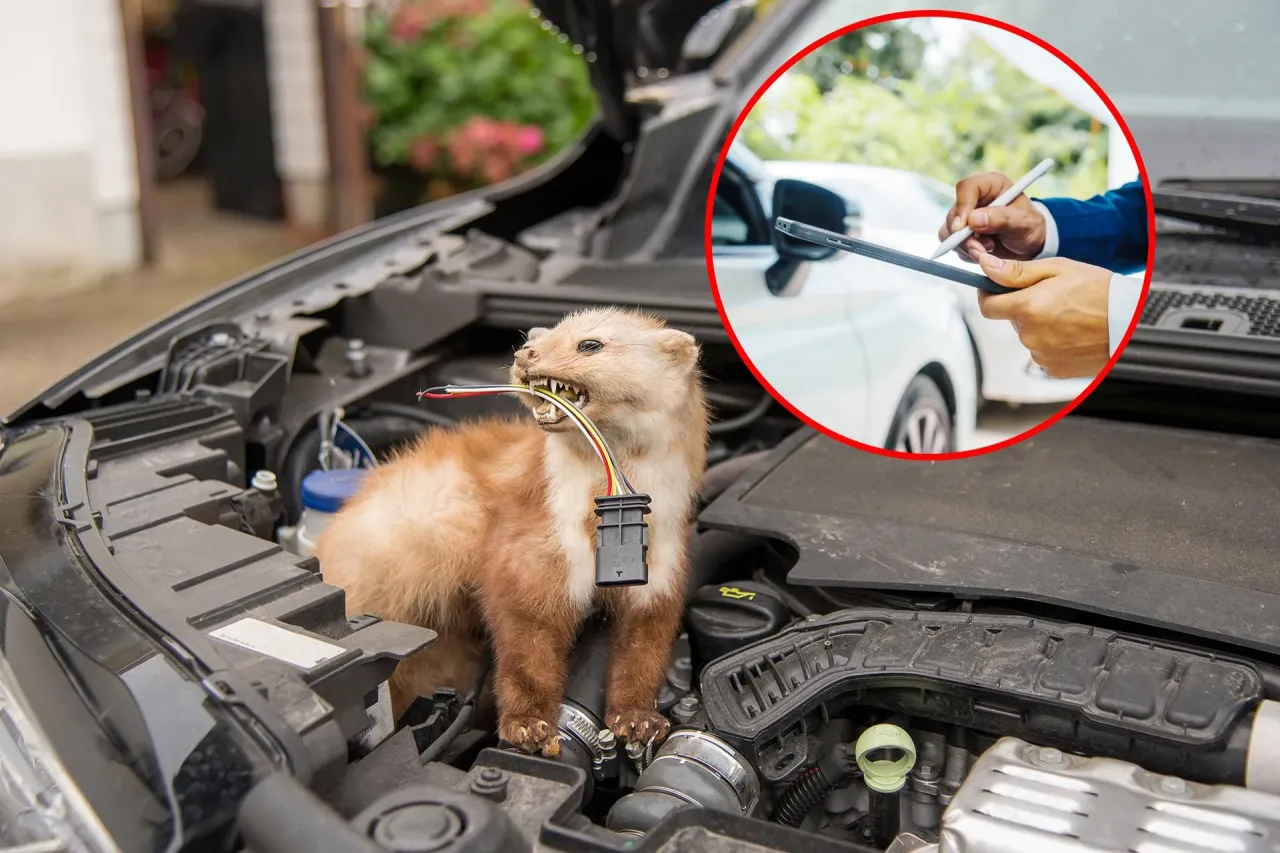 uszkodzenia samochodu przez kunę