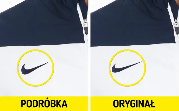 oryginalna metka nike bluza vs podr&oacute;bka