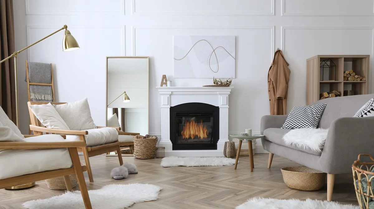 salon bez kanapy styl skandynawski