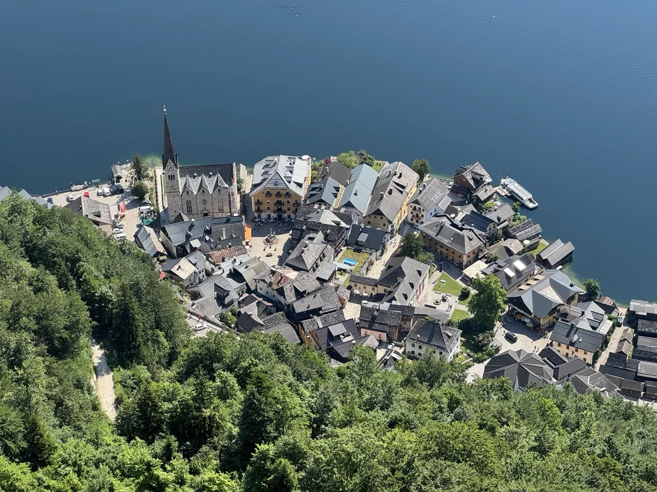 Hallstatt widok z g&oacute;ry