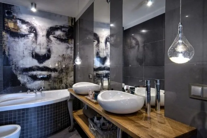 przykładowe materiały wykończeniowe łazienki płytki ceramika armatura