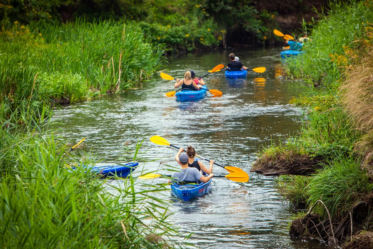 mapa rzeki dla początkujących kajakarzy