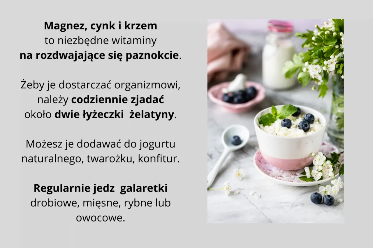 dieta na zdrowe paznokcie