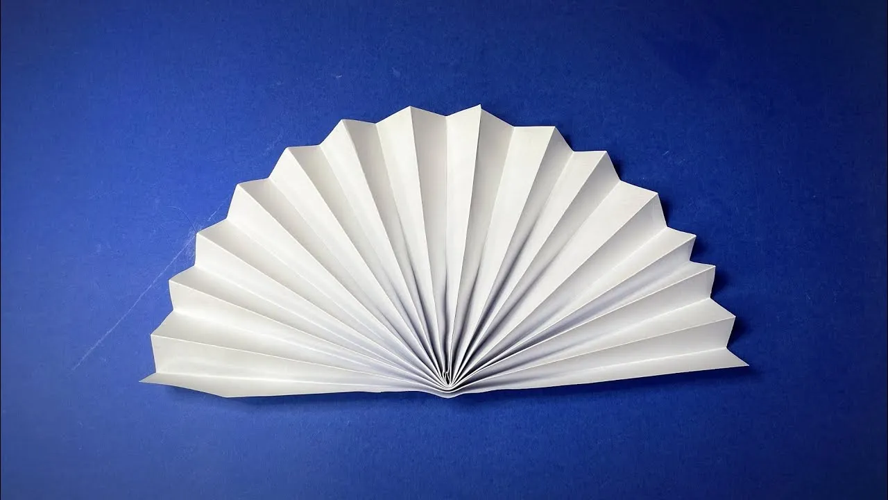 wachlarz z papieru krok po kroku