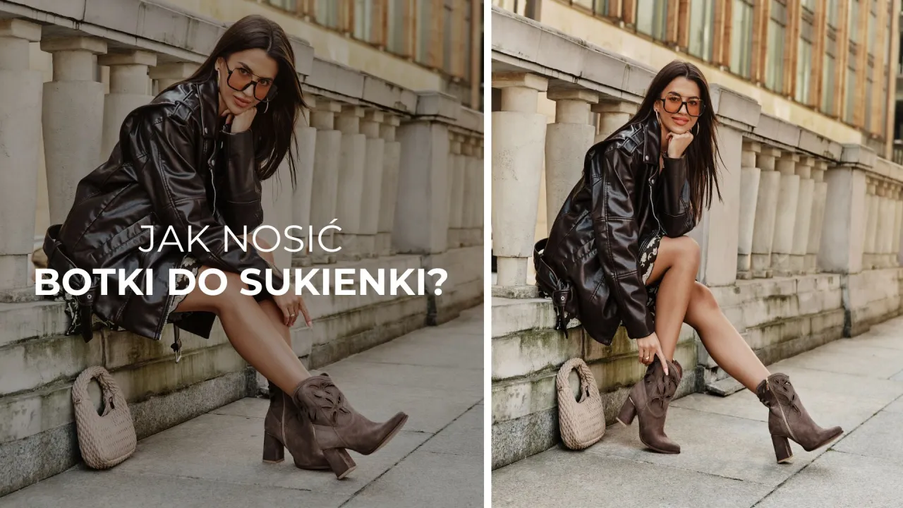 Trendy botki sukienka stylizacje