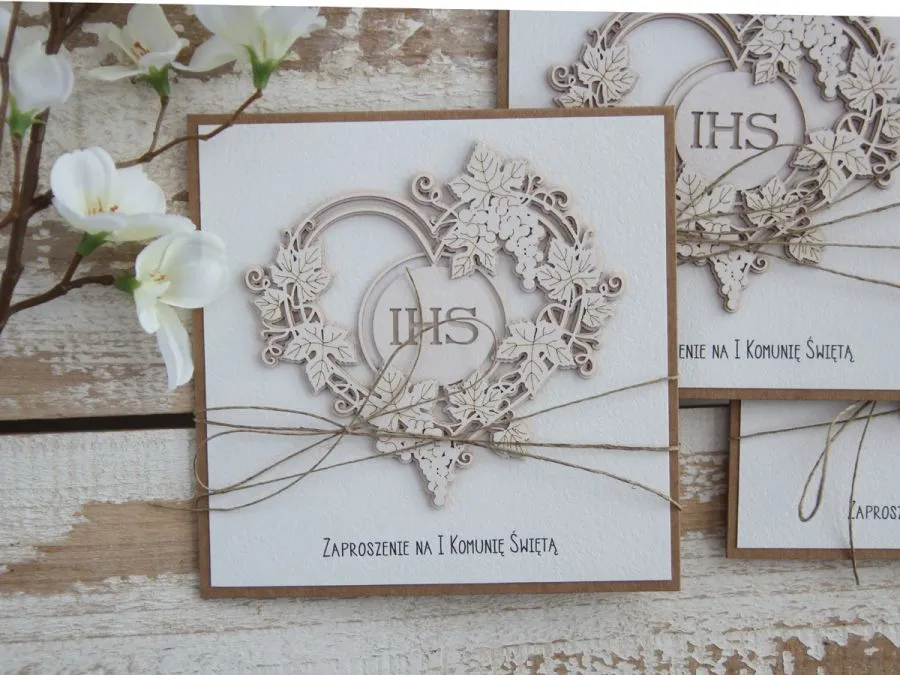 Eleganckie zaproszenia na Komunię Świętą