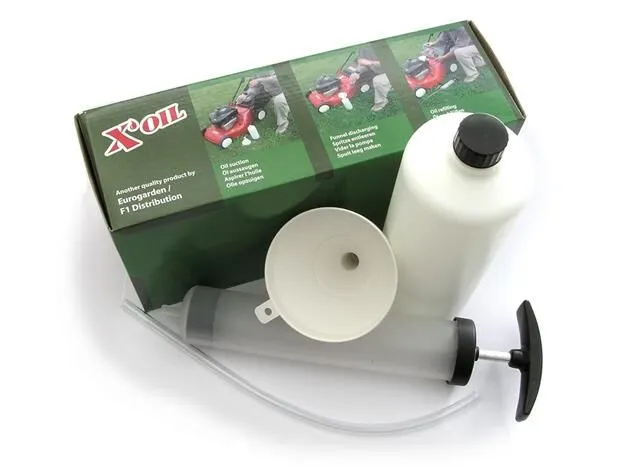 Narzędzia do wymiany oleju w kosiarce