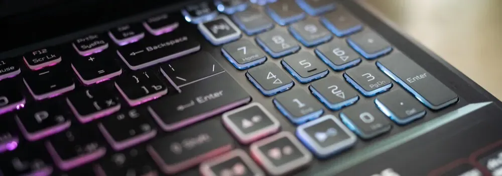 interfejs oprogramowania do podświetlenia klawiatury laptopa