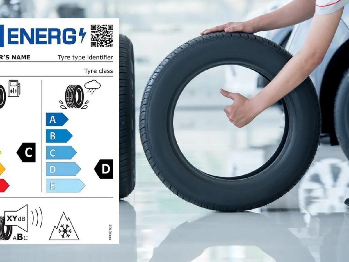 Unijna etykieta opony przykład