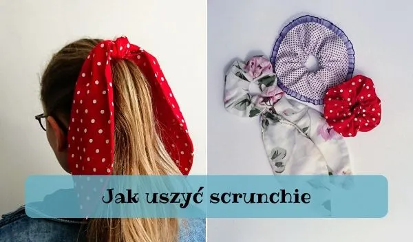 Wymiary materiału na gumkę scrunchie