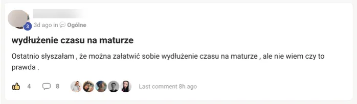 Wydłużony czas na maturze dysleksja