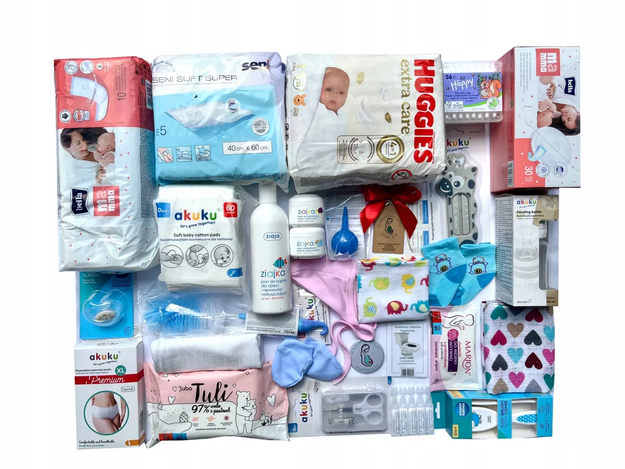 pieluchy noworodkowe do szpitala paczka