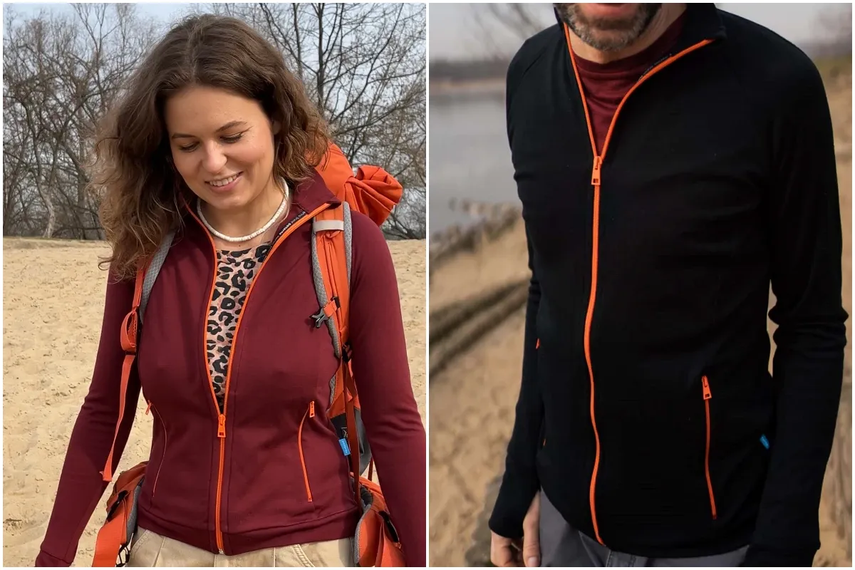 damska bluza narciarska merino vs syntetyk