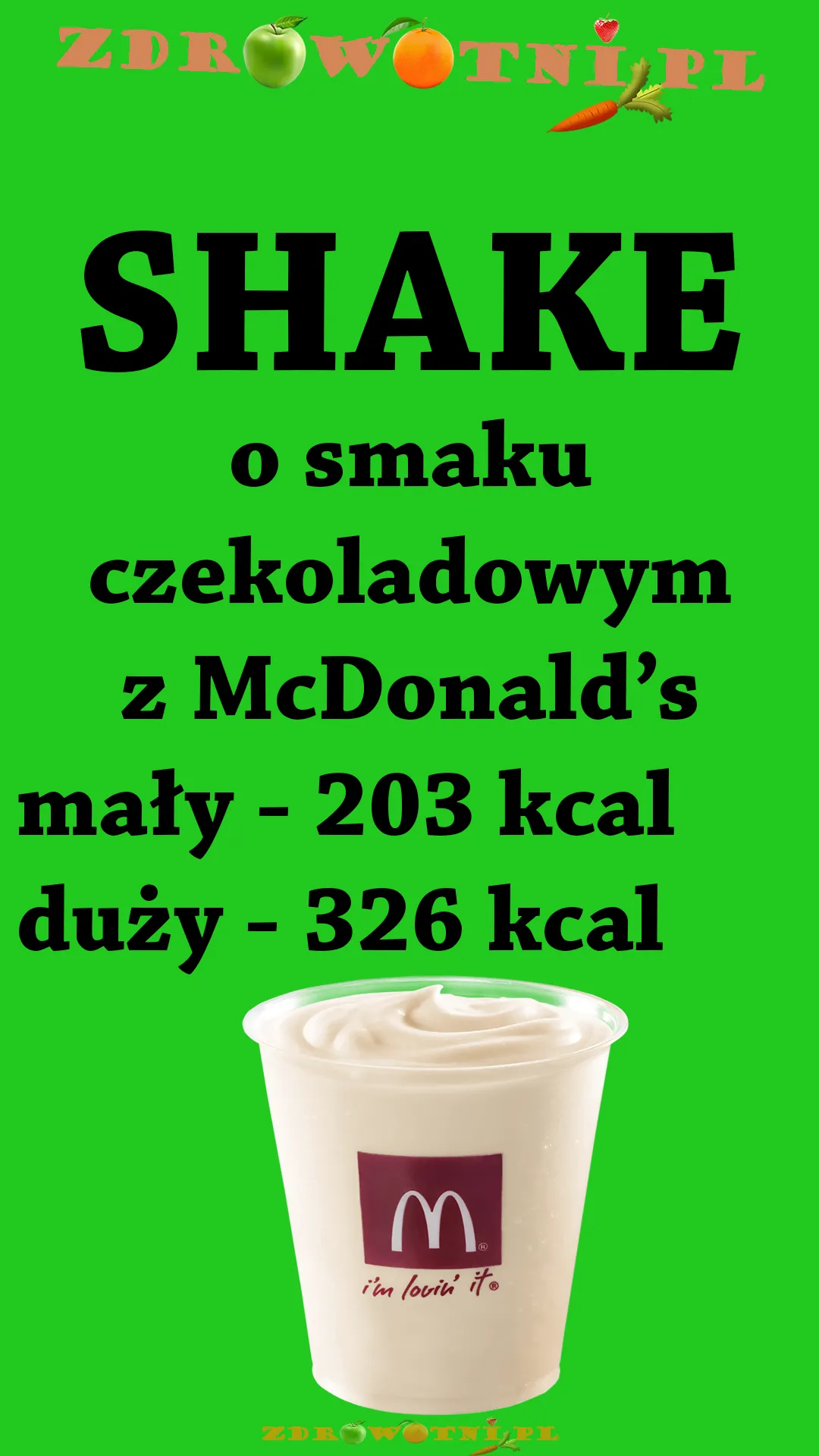Zdjęcie Ile kalorii ma szejk z McDonald's? Zaskakujące różnice między smakami!
