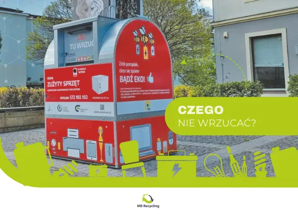 Zdjęcie Pojemniki na elektrośmieci: co wrzucamy, aby chronić środowisko?