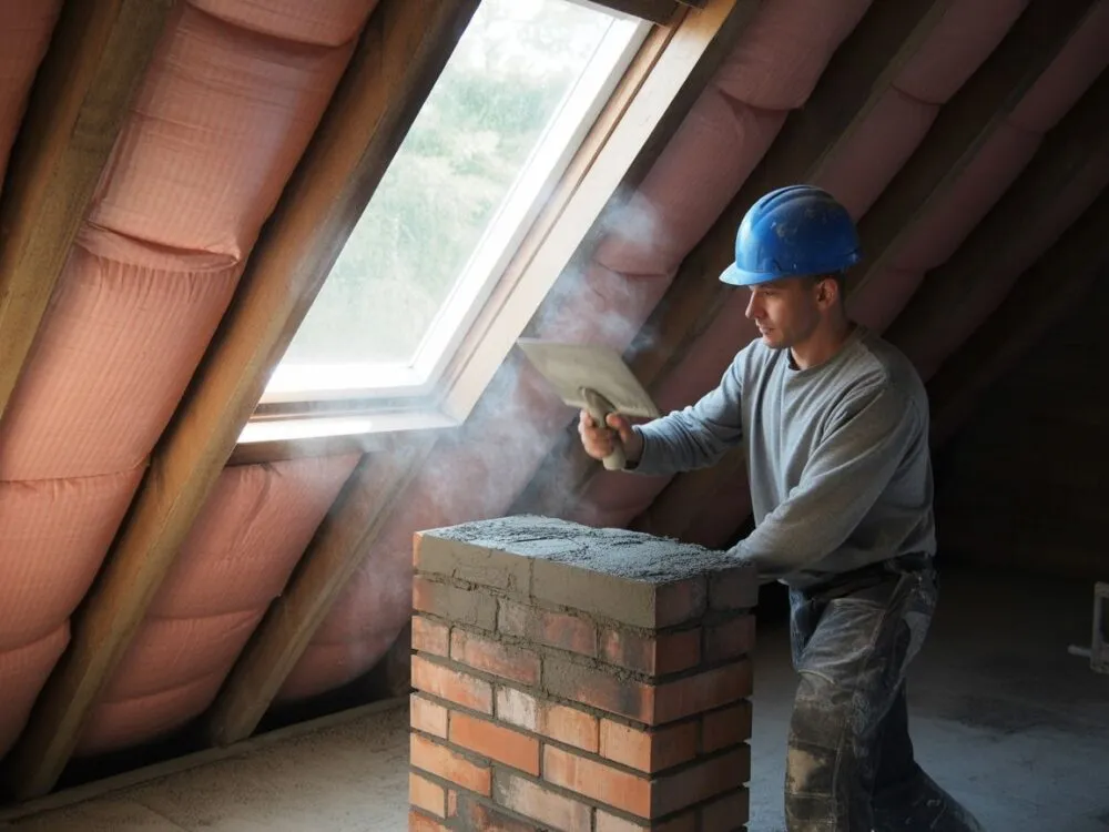 Zdjęcie Czym otynkować komin na strychu, aby uniknąć kosztownych błędów?
