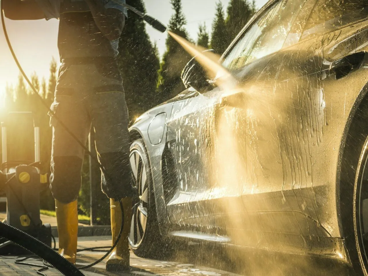 Zdjęcie Jak umyć auto na myjni bezdotykowej, aby uniknąć uszkodzeń lakieru