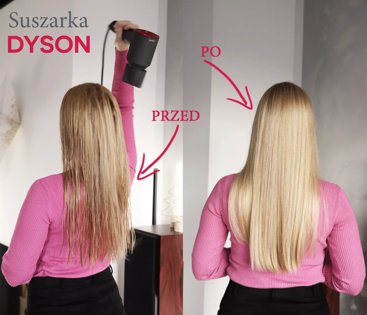 Dyson Supersonic efekty stylizacji różne włosy