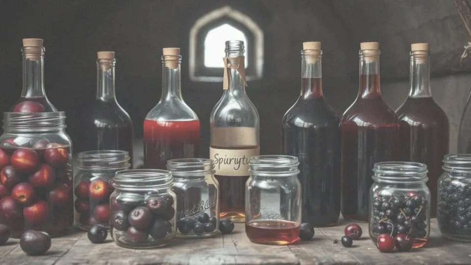 składniki do nalewki domowej, obliczanie mocy nalewki, wzór na nalewkę