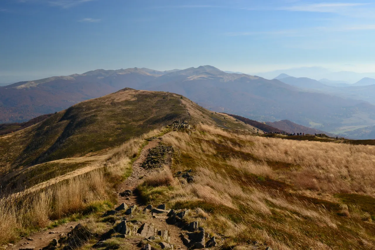 Ustrzyki G&oacute;rne widok na g&oacute;ry Bieszczady