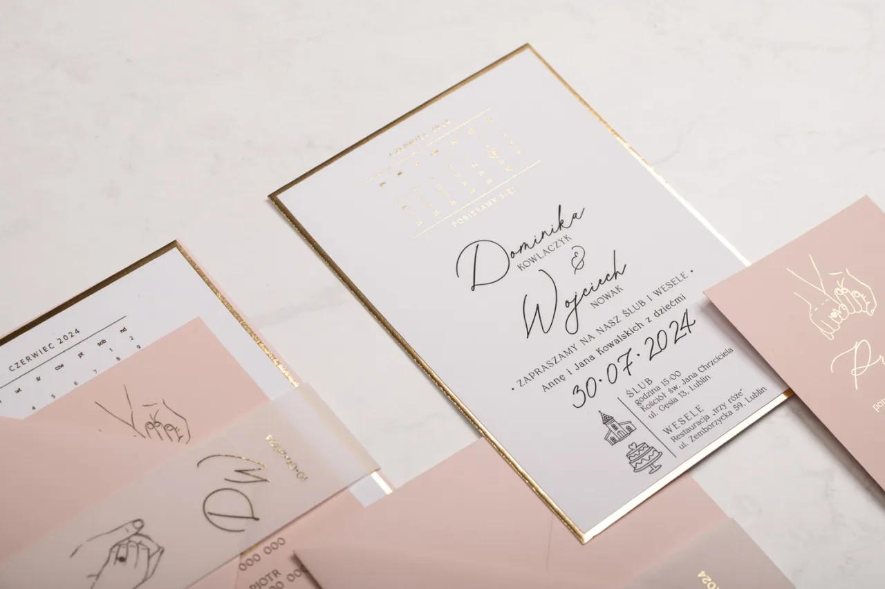 zaproszenia ślubne kalendarz planowanie harmonogram