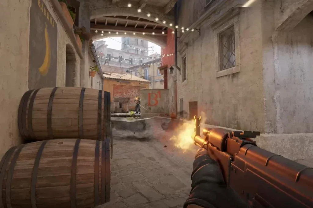 Zrzuty ekranu z popularnych gier free-to-play (CS2, Genshin Impact, League of Legends)