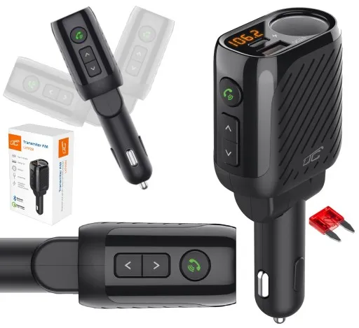 transmiter fm do samochodu w gnieździe zapalniczki