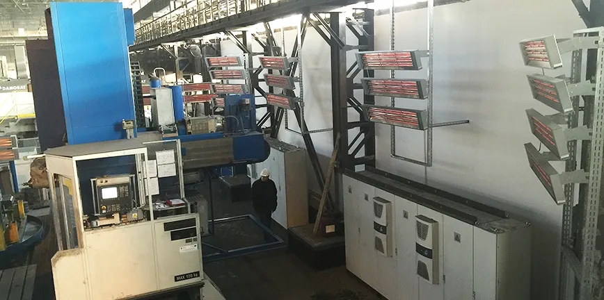 promienniki podczerwieni warsztat