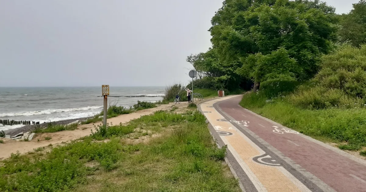 Trasa rowerowa R10 Velo Baltica Kołobrzeg Ustronie Morskie