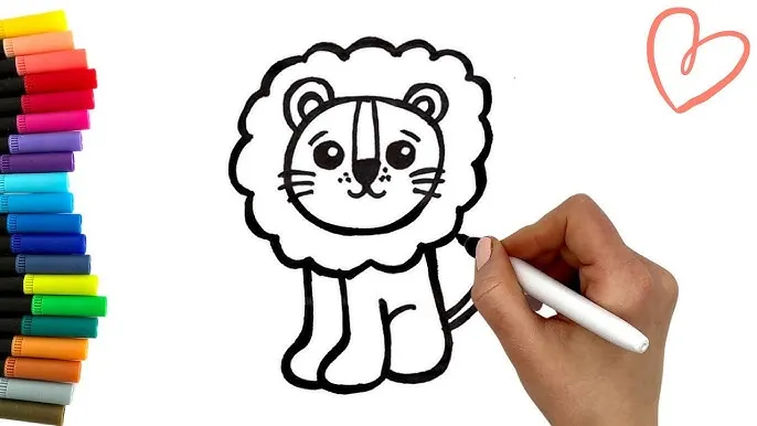 makijaż lwa dla dzieci krok po kroku, malowanie twarzy lwa