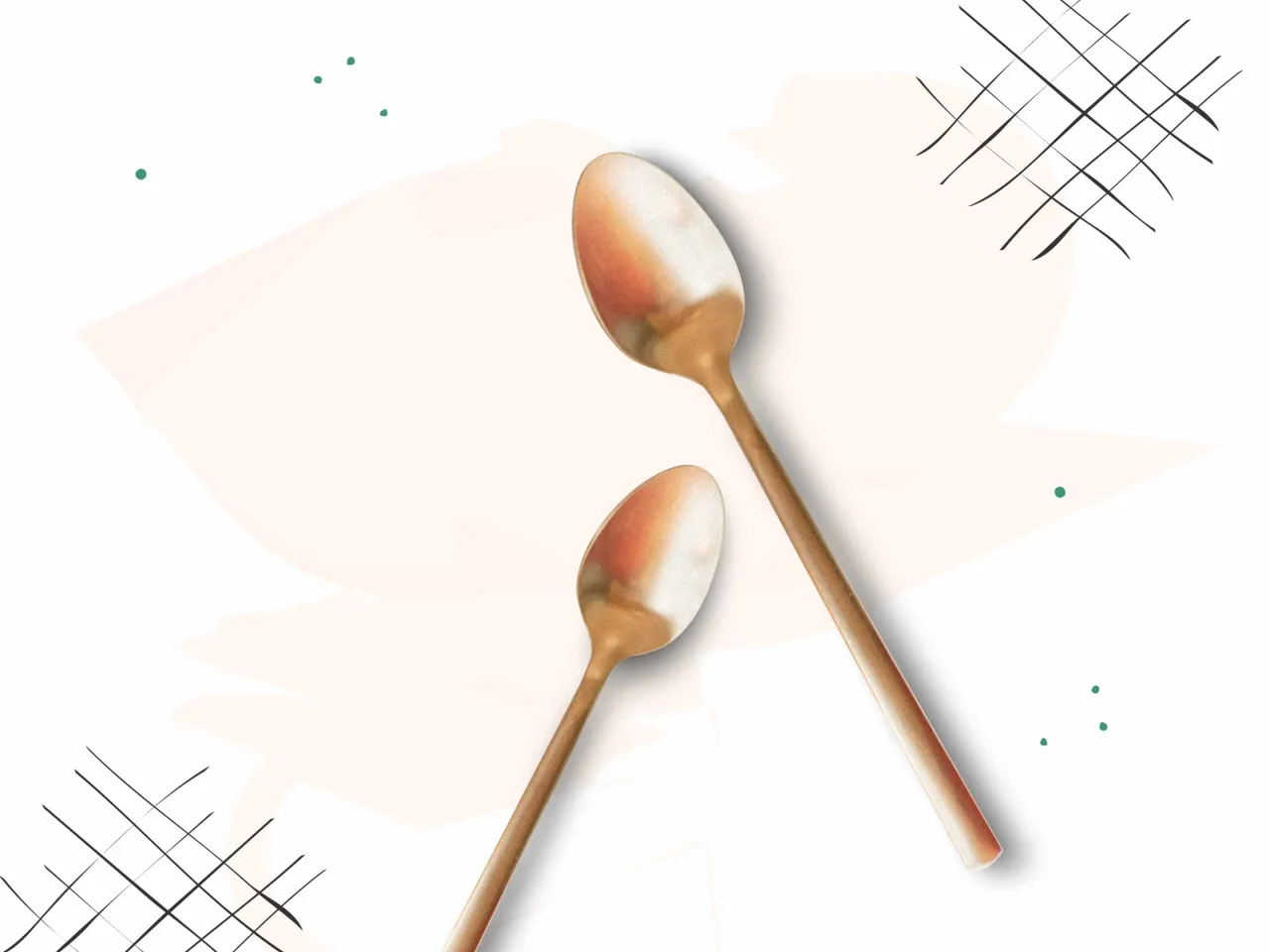 łyżka stołowa i łyżeczka do herbaty por&oacute;wnanie