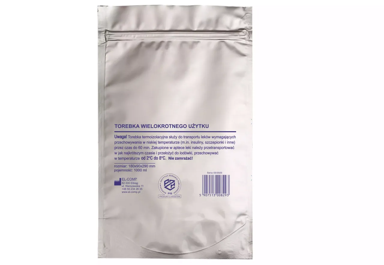 torba termoizolacyjna na leki przekr&oacute;j