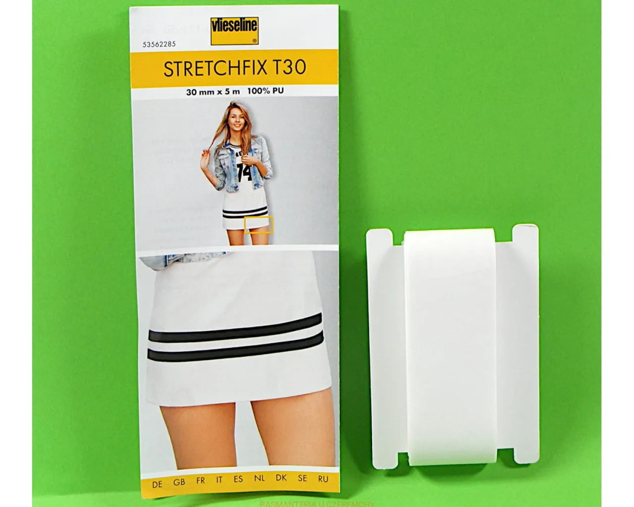 Taśma termoprzylepna do podwijania rękawów