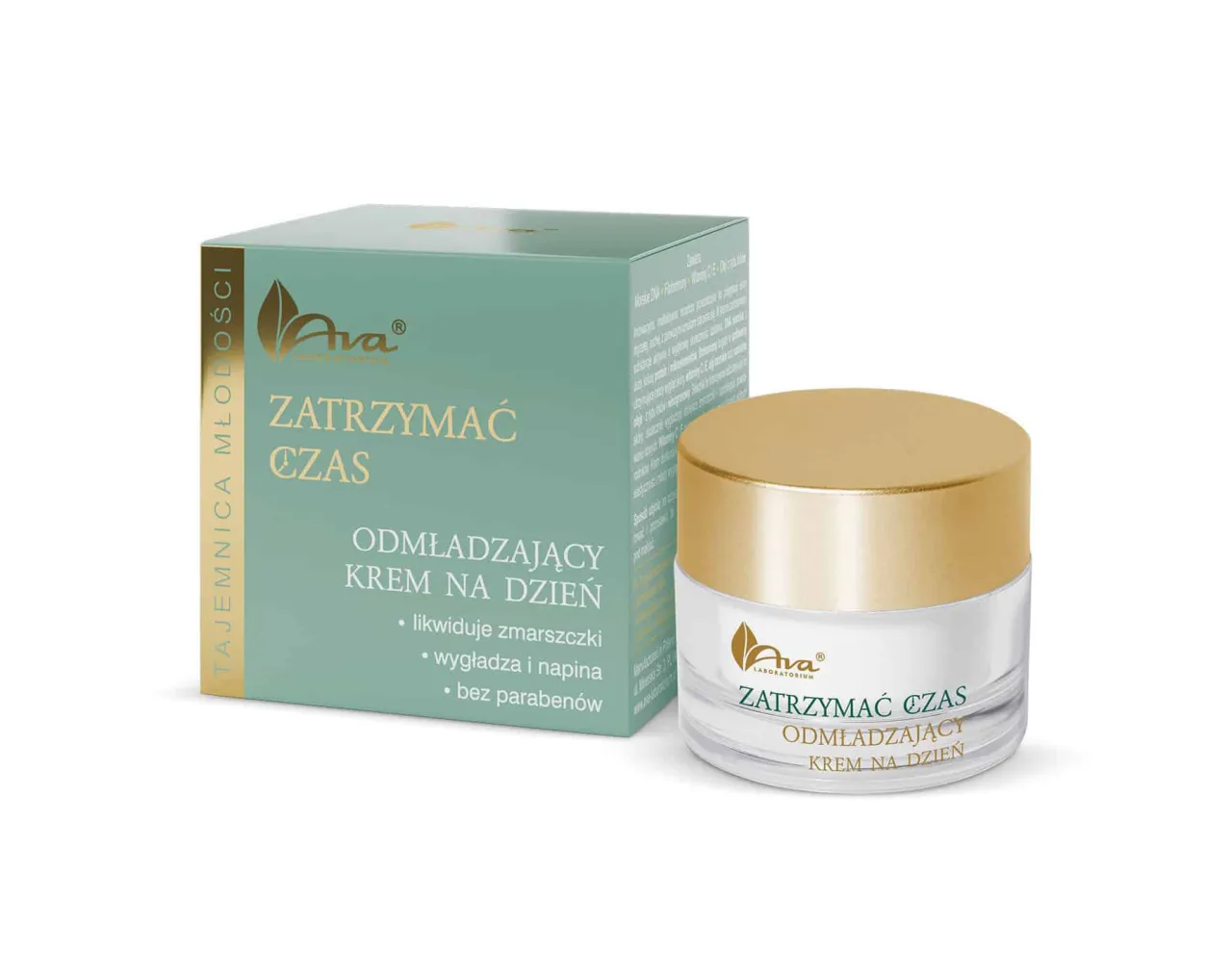 AVA rewitalizujący krem na dzień opakowanie i składniki
