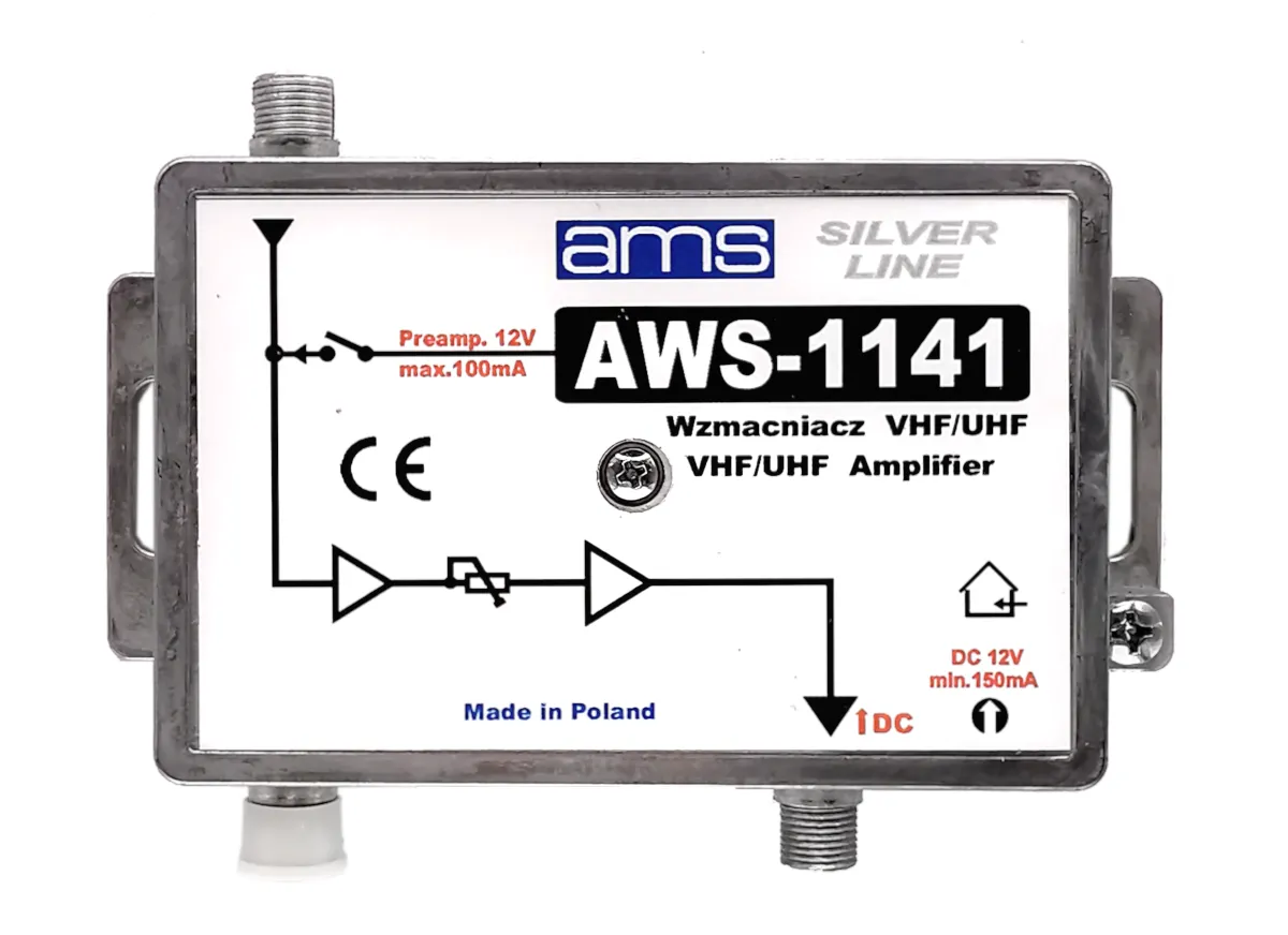 Wzmacniacz antenowy AMS DVB-T2